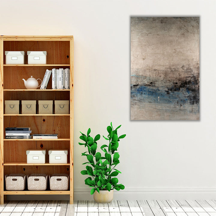 Beige abstract wall art for living room