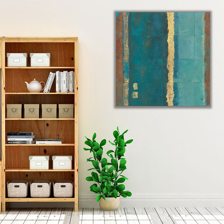 Wrapped canvas farmhouse wall accent