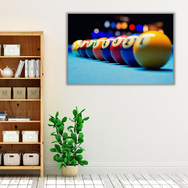 Living room pool game canvas wall decor