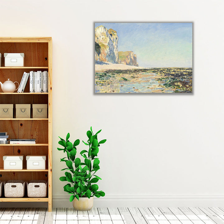 Seaside and Cliffs of Pourville in the morning, 1882 - Canvas Print Wall Art