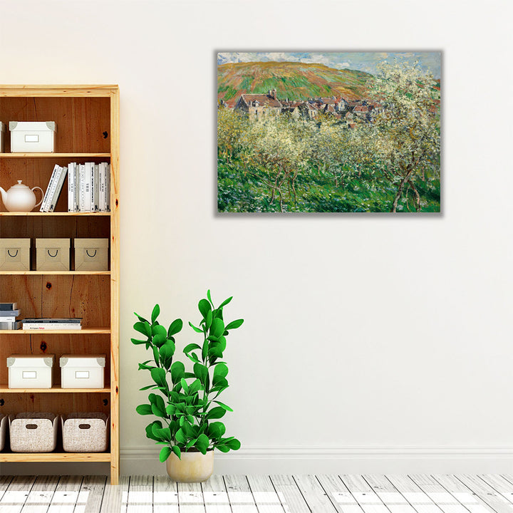 Flowering Plum Trees, 1879 - Canvas Print Wall Art