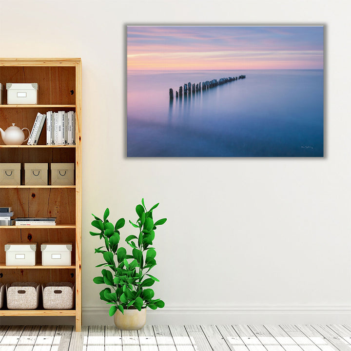 Lavender blue coastal wall art