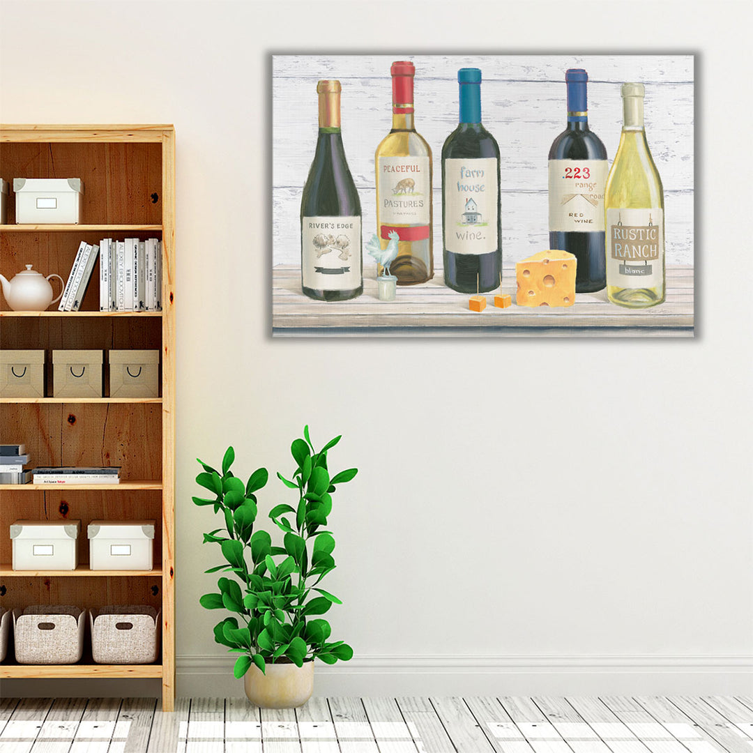 black white dining decor – modern wine art