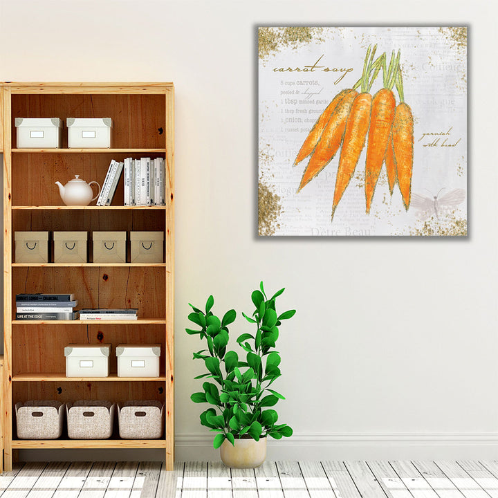 Orange kitchen wrapped canvas – modern décor