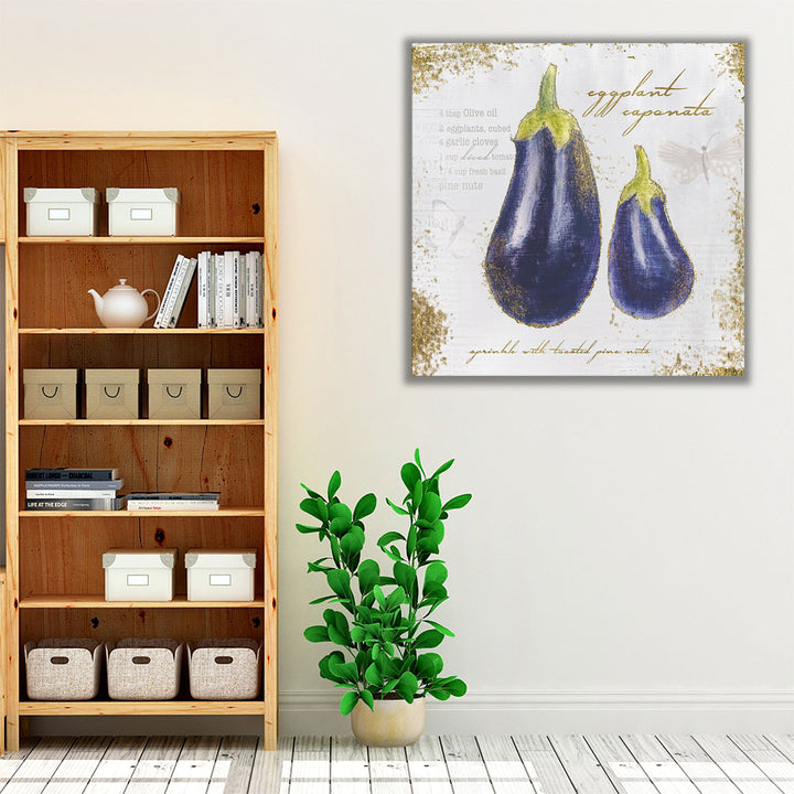 Kitchen wrapped canvas – modern vegetable art