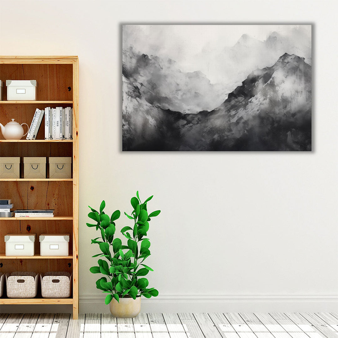 Snowy Peaks - Canvas Print Wall Art