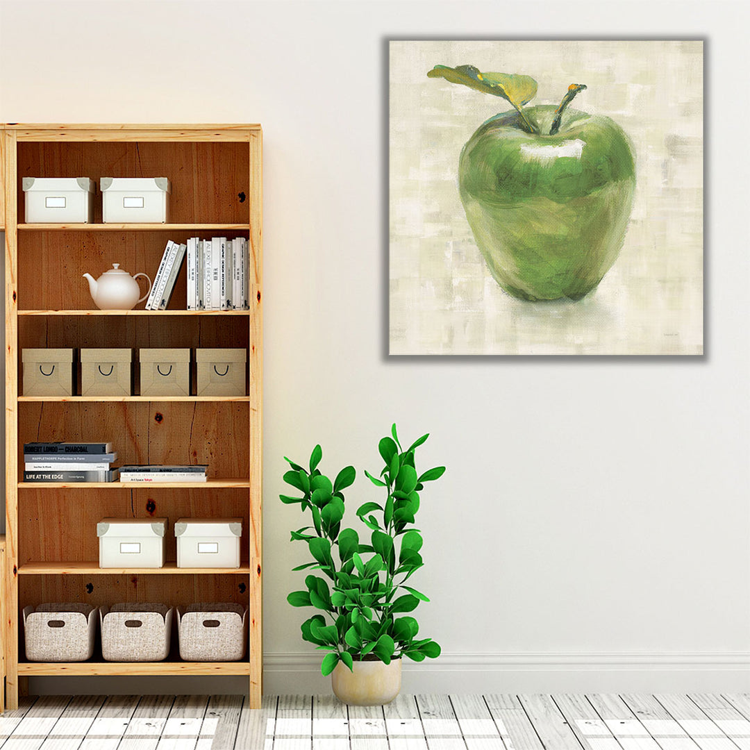 Kitchen wrapped canvas green decor