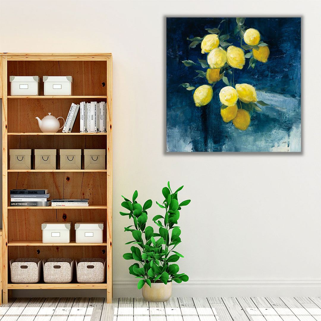 blue and yellow kitchen art – modern wall décor