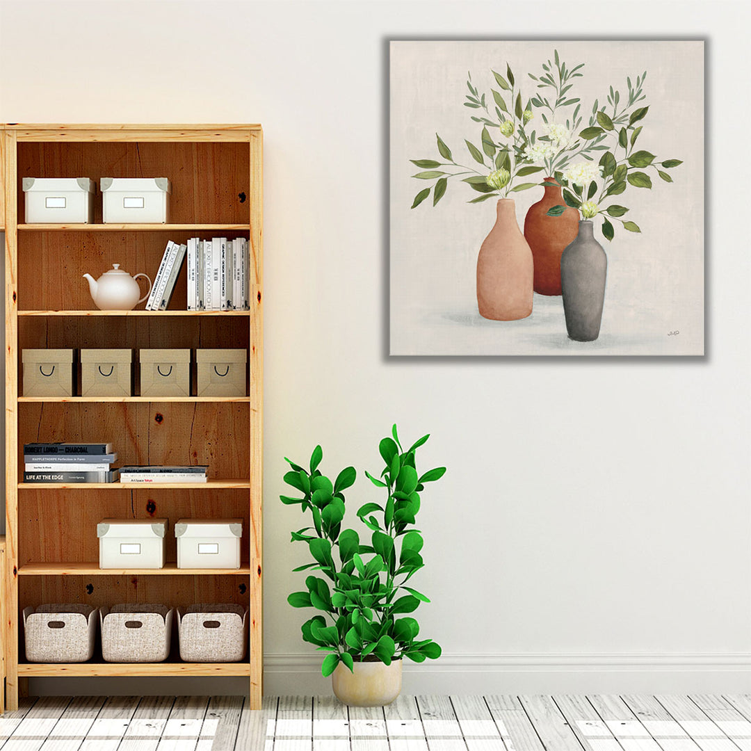 Kitchen wrapped canvas – serene green decor