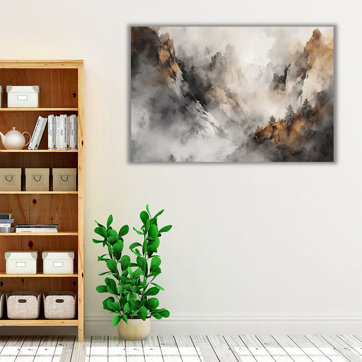 Earthy Peaks 2 - Canvas Print Wall Art