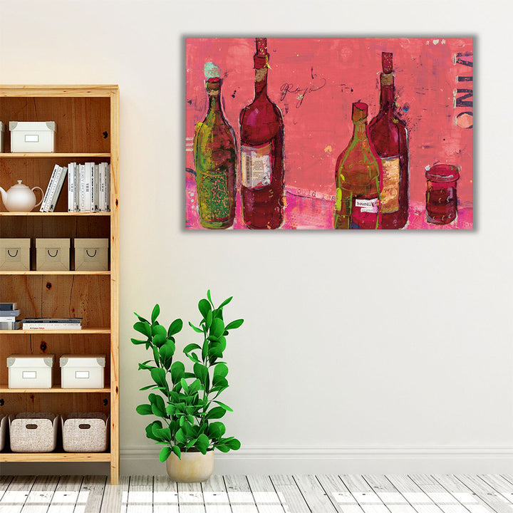red kitchen art – warm dining ambiance
