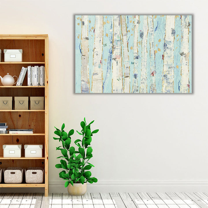 Calming tree print for hallway decor