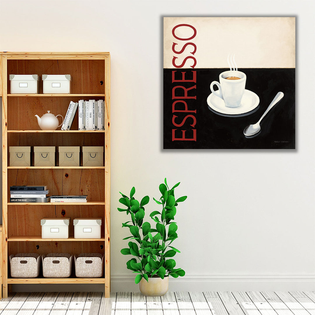 Kitchen Wrapped Canvas Print – modern coffee décor