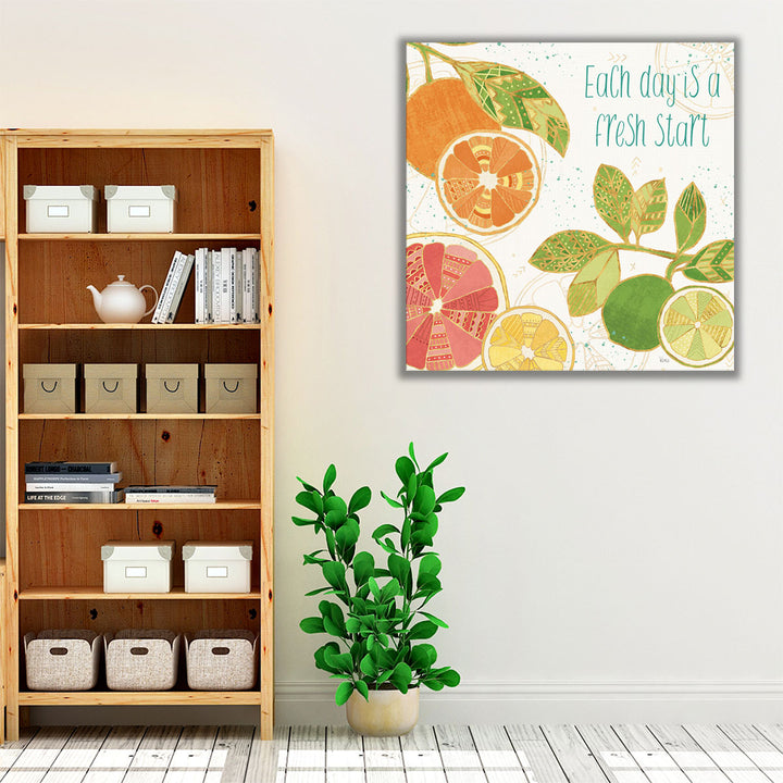 Kitchen Wrapped Canvas – fresh fruit display