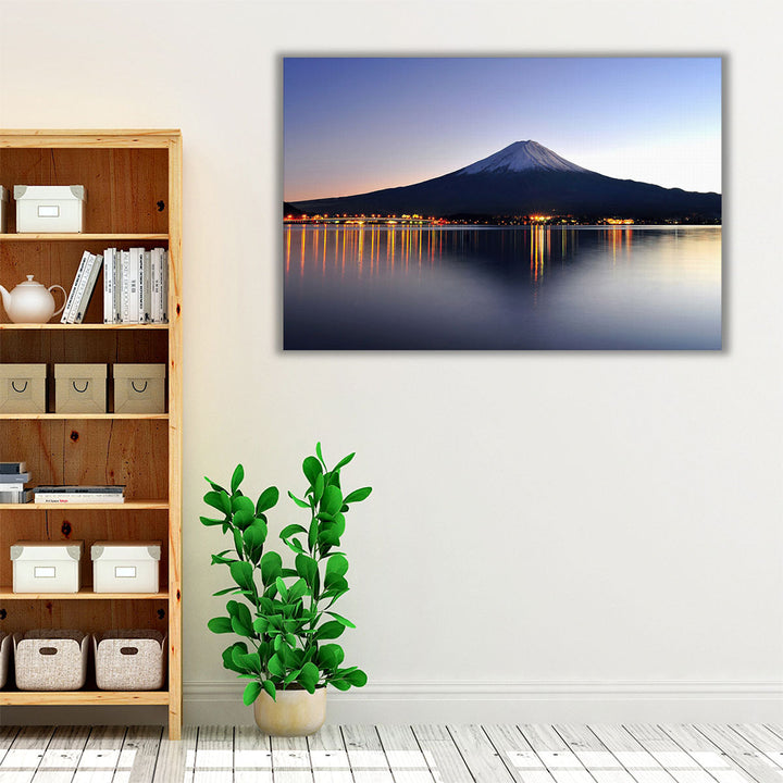 Beautiful Mount Fuji in Twilight - Canvas Print Wall Art
