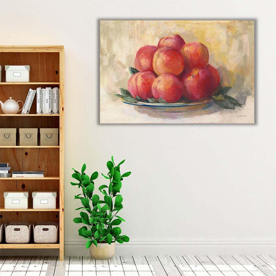 Impressionist red still life scene vibrant