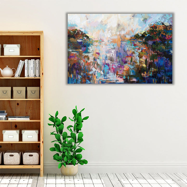 Espresso framed autumn farmhouse artwork