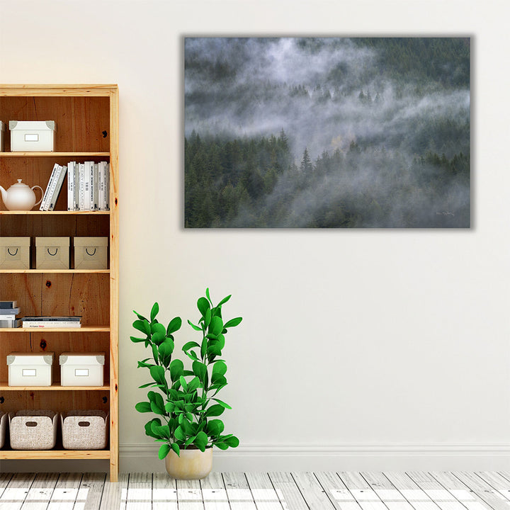 Neutral and green wall art for living room space