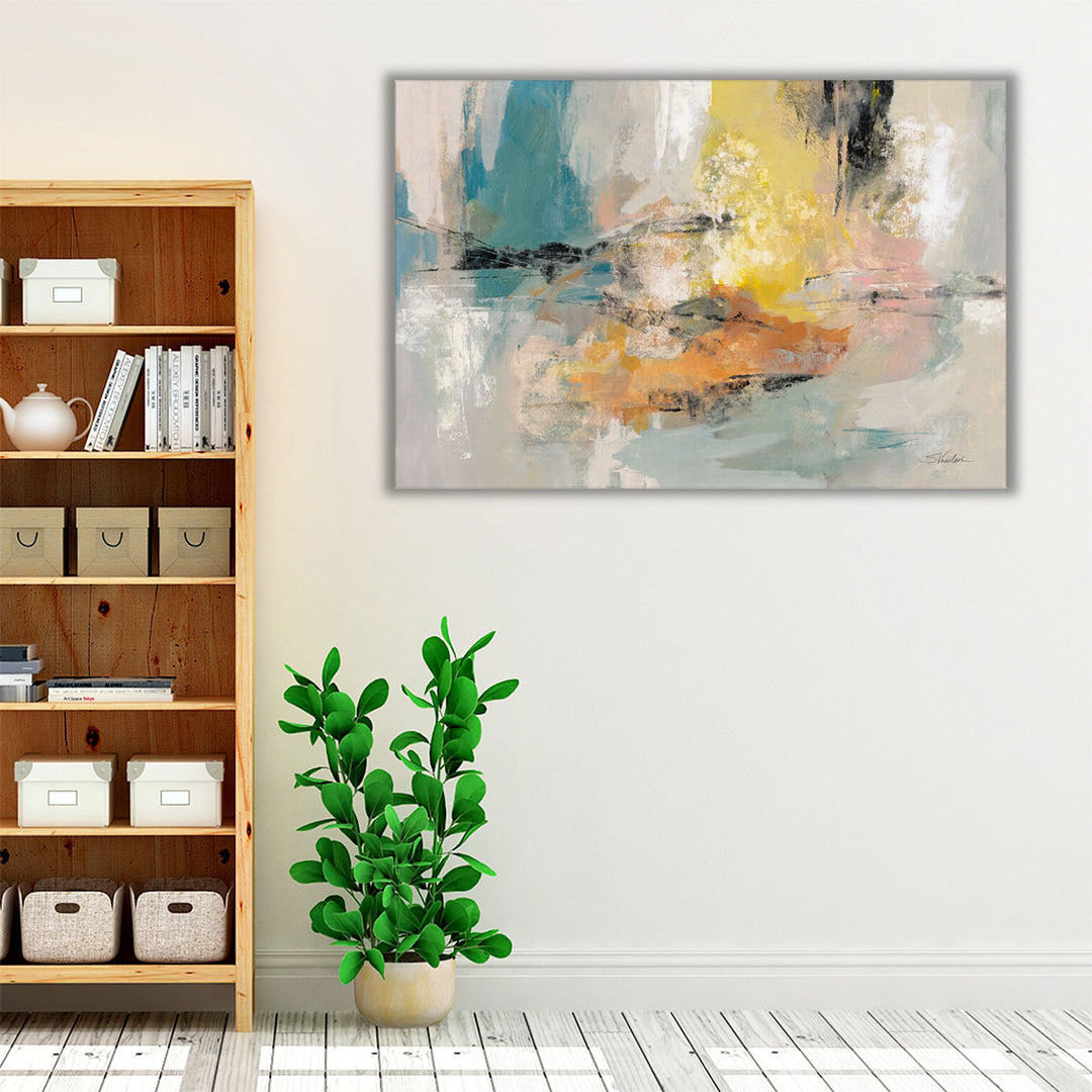 Modern colorful abstract painting for hallway or bedroom