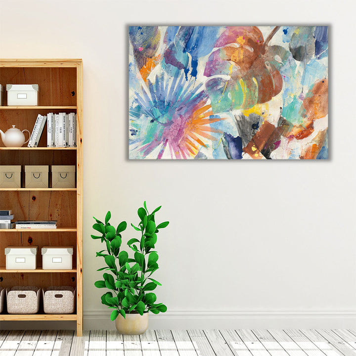 Tropical decor in vibrant botanical tones