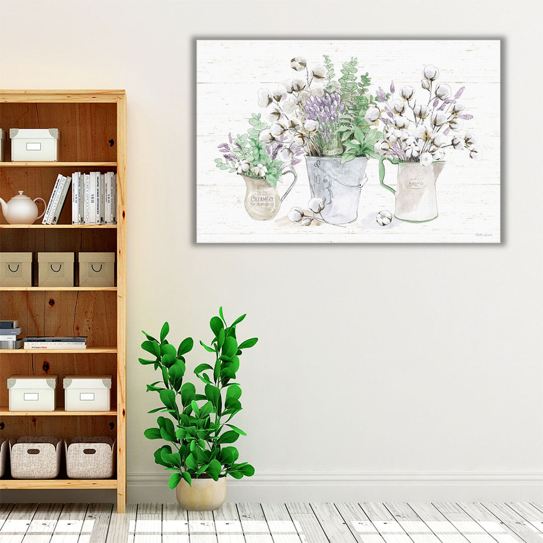 Farmhouse Cotton I - Canvas Print Wall Art
