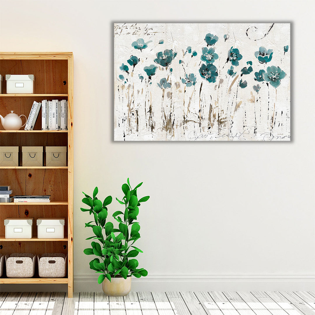 Light green wall art for hallway styling