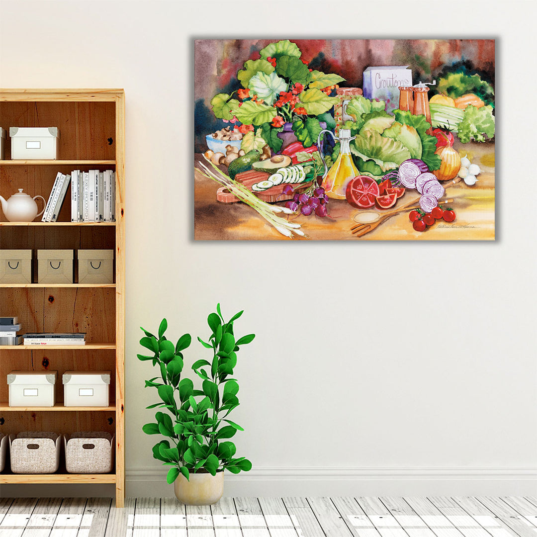 green and red kitchen art – fresh farmhouse vibes