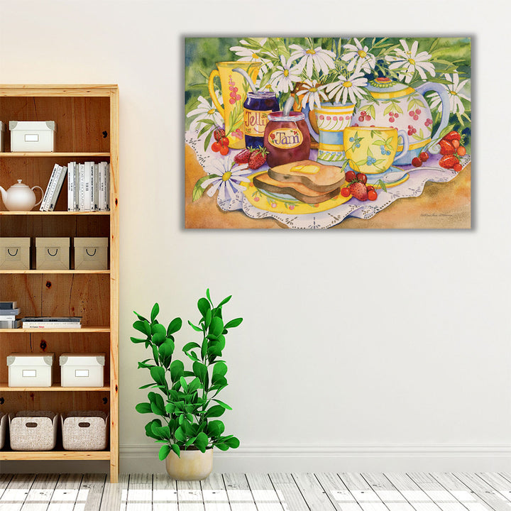 green and yellow kitchen art – fresh and warm