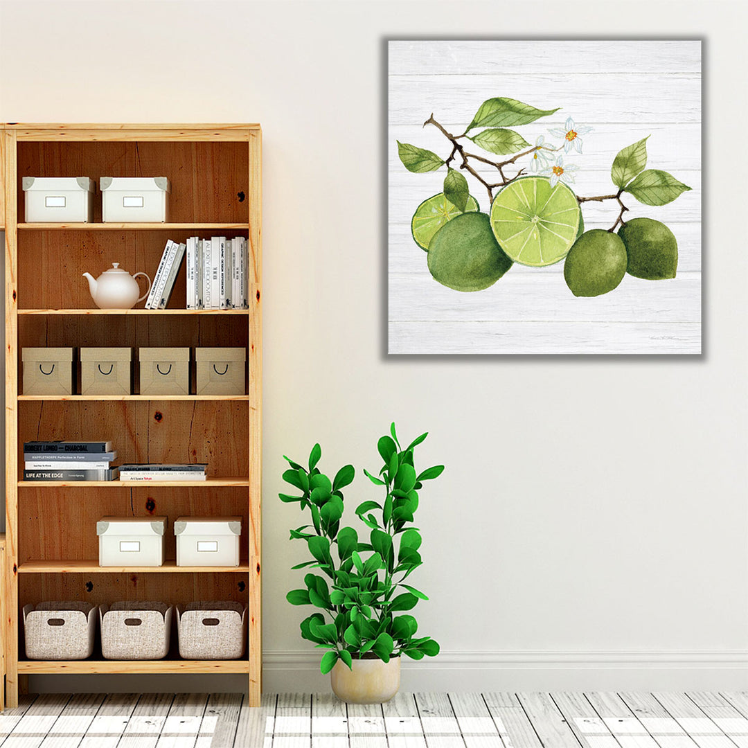 Kitchen wrapped canvas – vibrant lemon art