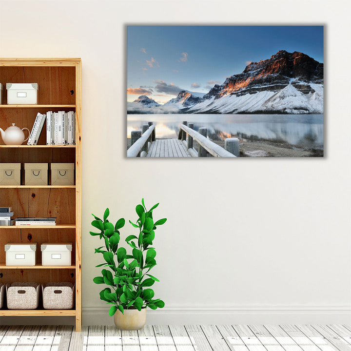 Bow Lake Sunrise, Banff, Alberta - Canvas Print Wall Art
