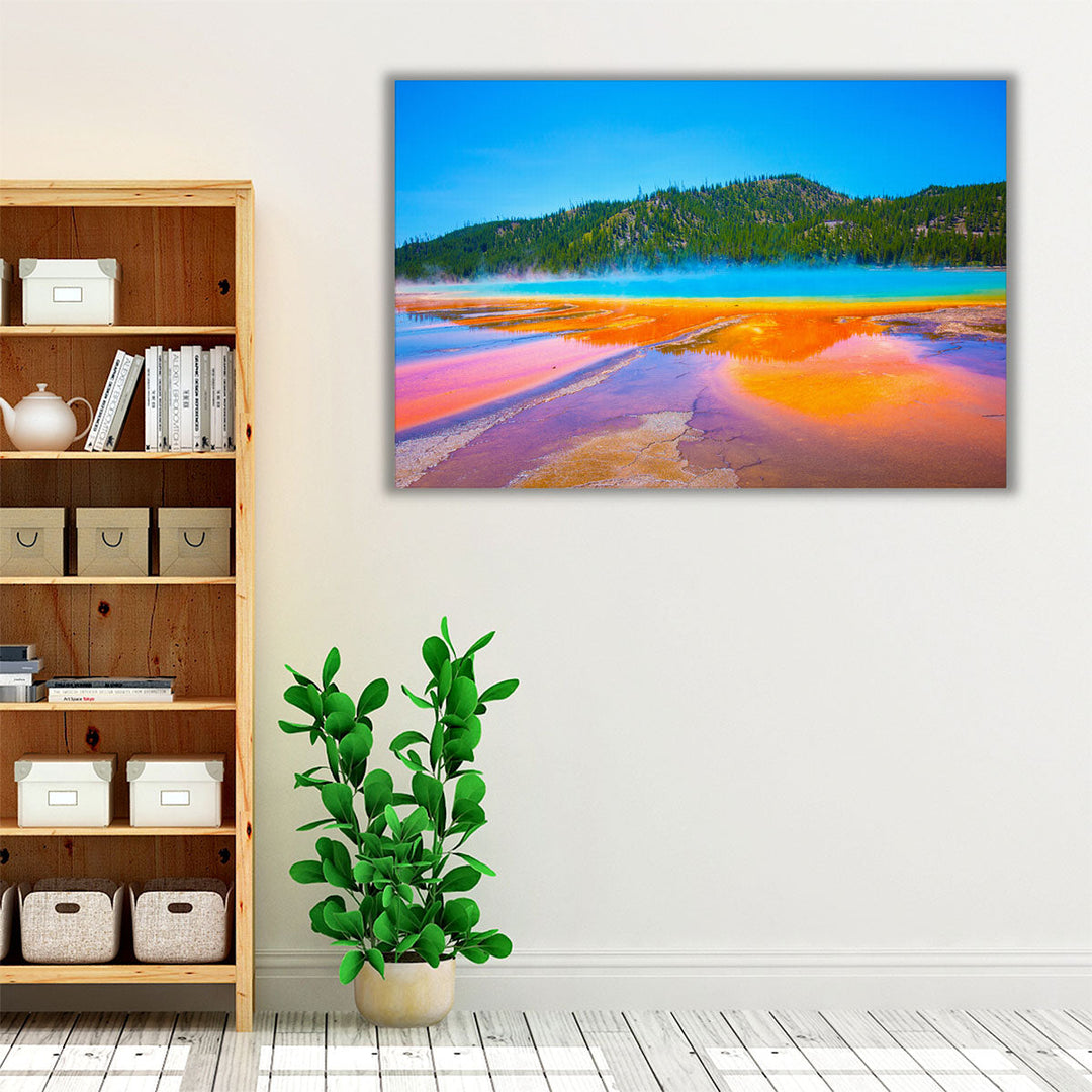 Grand Prismatic Spring, Yellowstone National Park, Wyoming - Canvas Print Wall Art