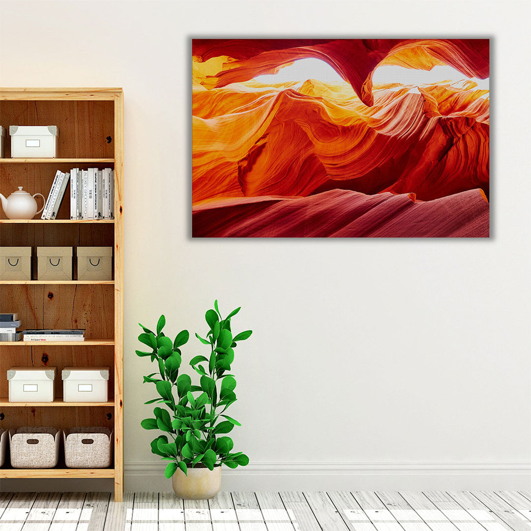 Lower Antelope Canyon in the Navajo, Arizona - Canvas Print Wall Art