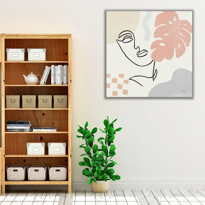Neutral contemporary abstract artwork for home décor