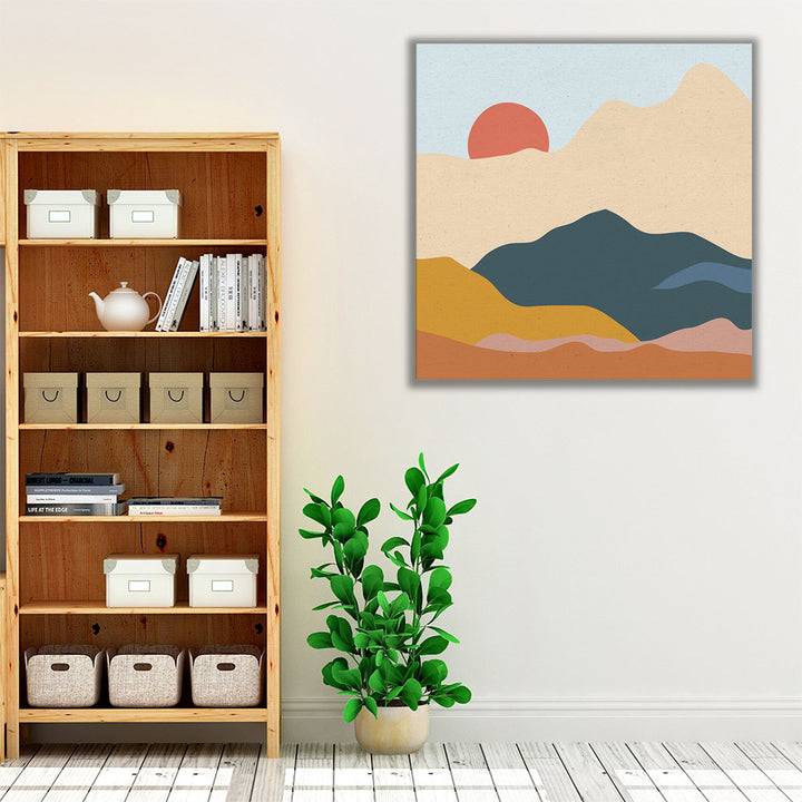 Neutral minimalist wall art, hallway canvas decor