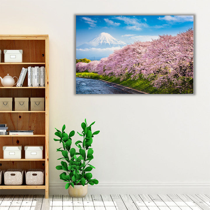 Wrapped canvas bedroom nature décor centerpiece