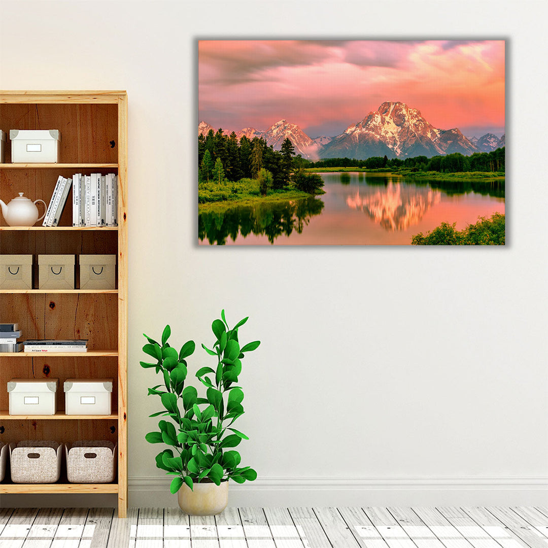 Sunrise at Grand Teton National Park, Wyoming - Canvas Print Wall Art