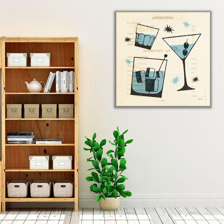 Kitchen wrapped canvas – vibrant bar scene