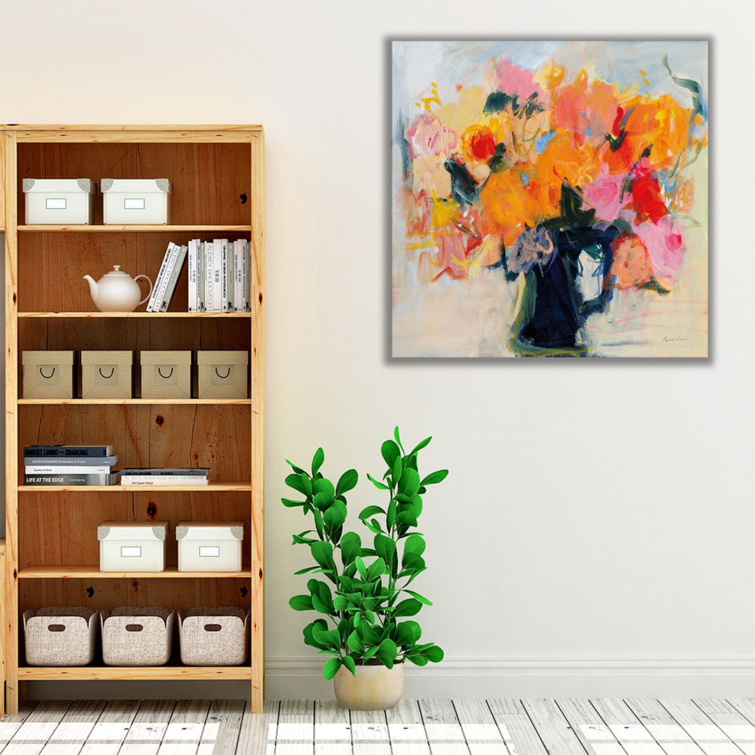 Bedroom gallery wall prints modern floral