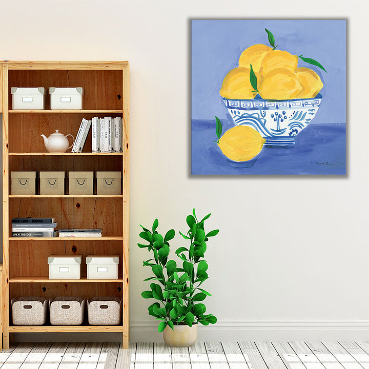 Kitchen wrapped canvas rustic yellow décor
