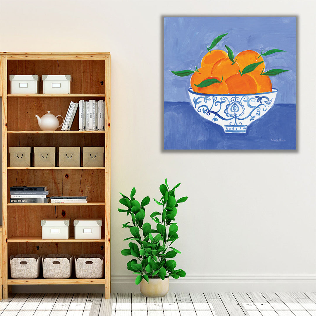 Kitchen Wrapped Canvas – modern citrus décor