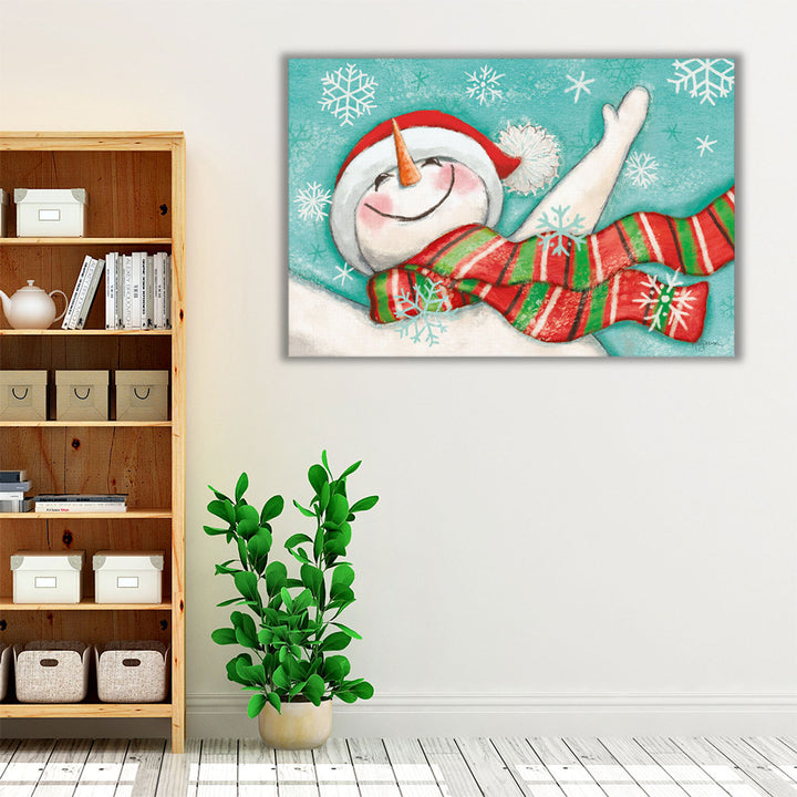 Let it Snow I Eyes Open - Canvas Print Wall Art