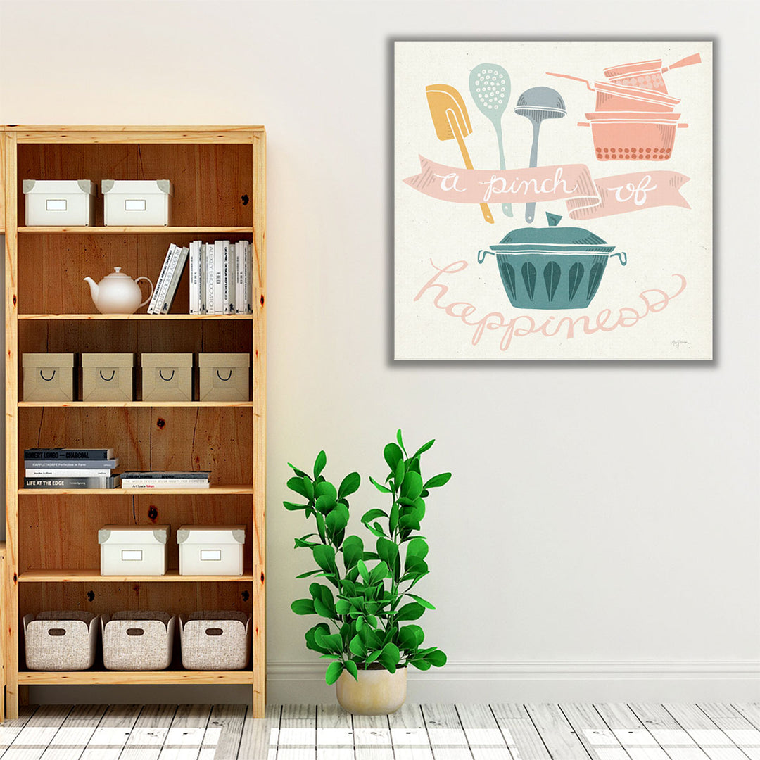 Kitchen Wrapped Canvas – modern cookware wall art