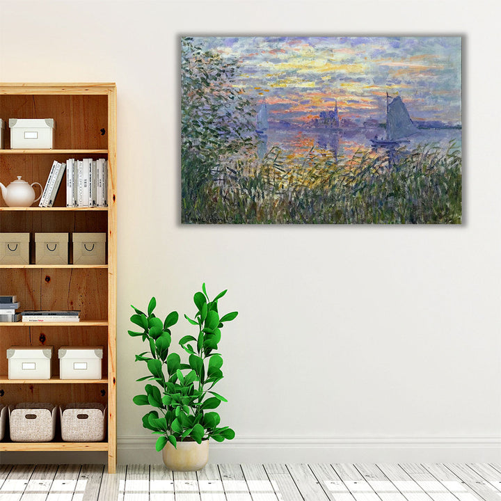 Sunset on the Siene, 1874 - Canvas Print Wall Art