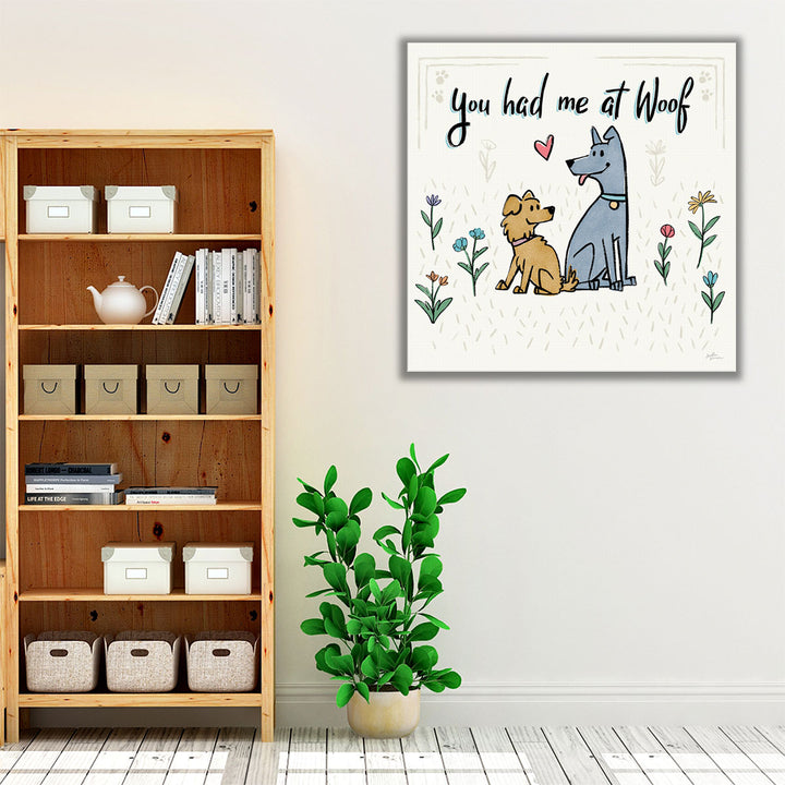Dogs In The Garden III - Canvas Print Wall Art
