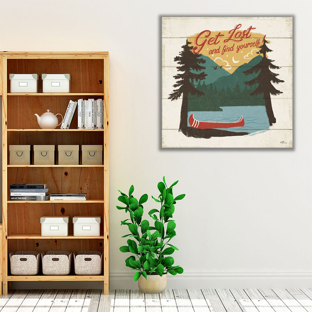Vintage Lake V- Canvas Print Wall Art