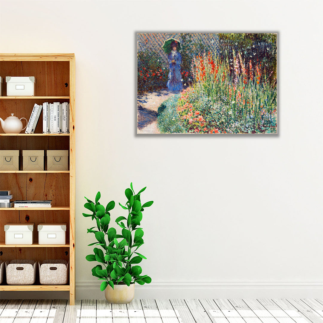 Rounded Flower Bed, 1876 - Canvas Print Wall Art