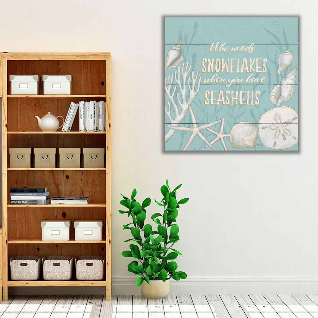 Tranquil Morning II Snowflakes- Canvas Print Wall Art