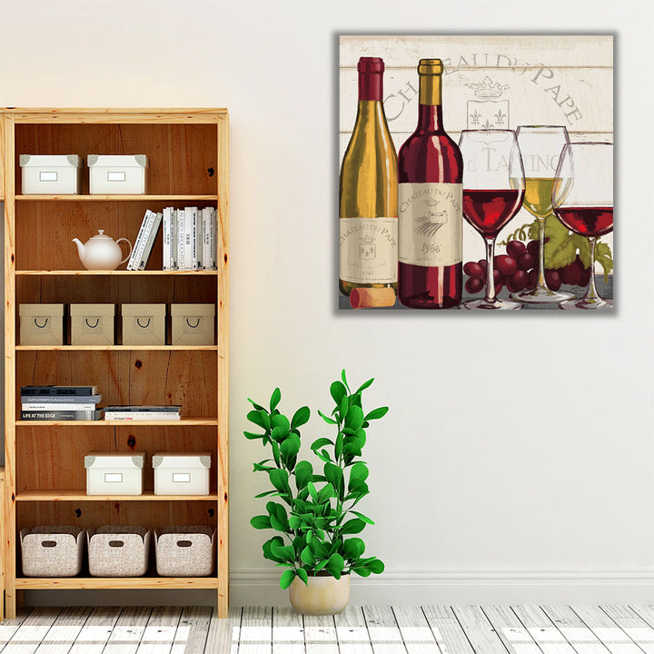 Living room framed artwork with vintage appeal