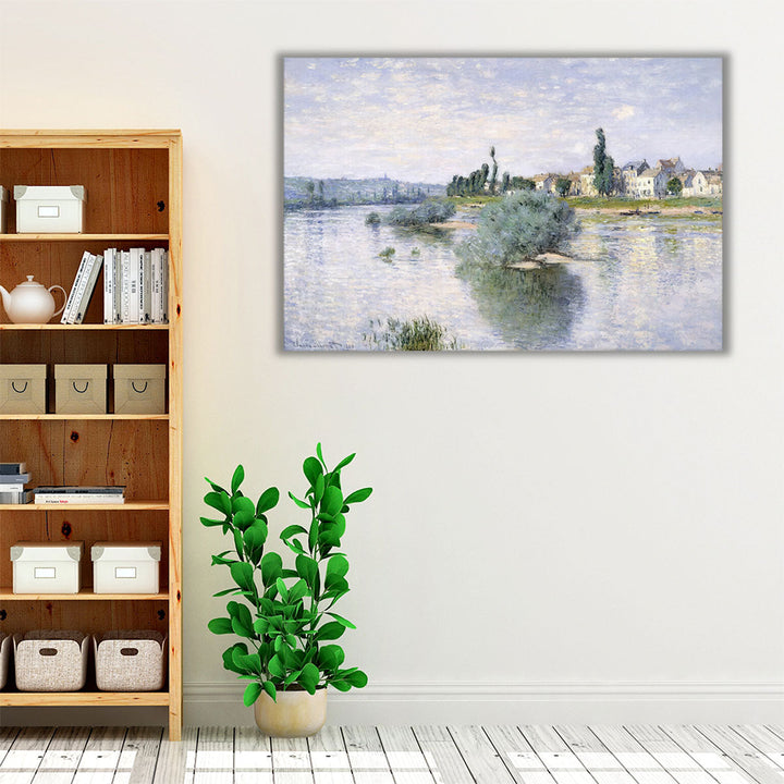 The Seine at Lavacourt, 1880 - Canvas Print Wall Art