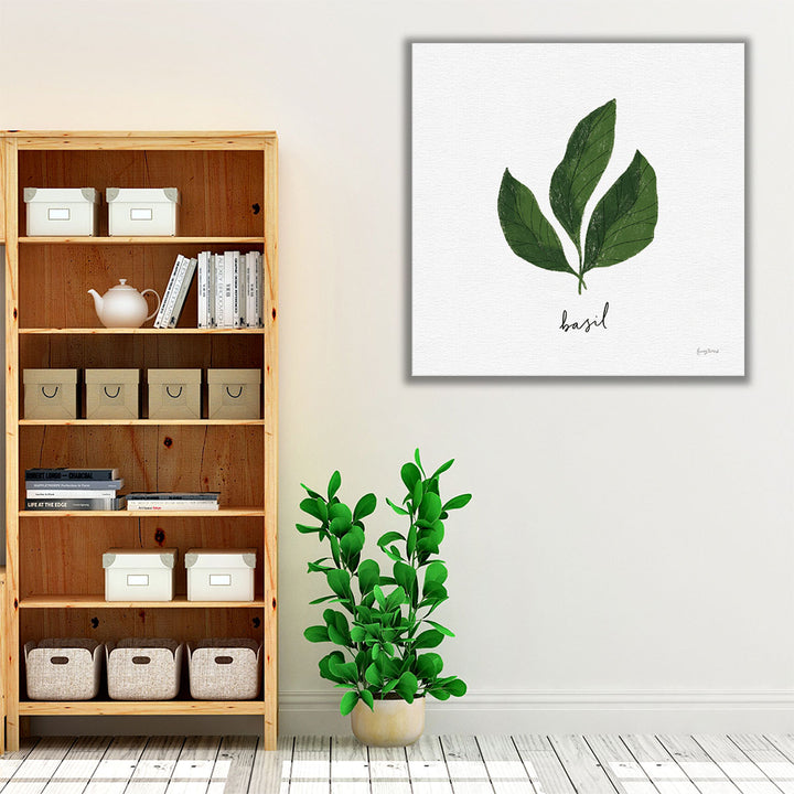 Herbs VI White - Canvas Print Wall Art